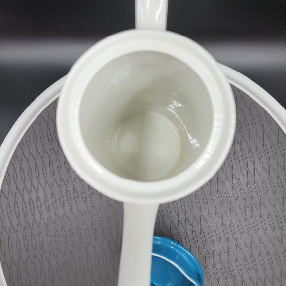 Vintage Engadine Coffee Tea Pot by JOHNSON BROTHERS England MCM 1974-78 Art Deco - Picture 8 of 11